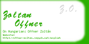 zoltan offner business card